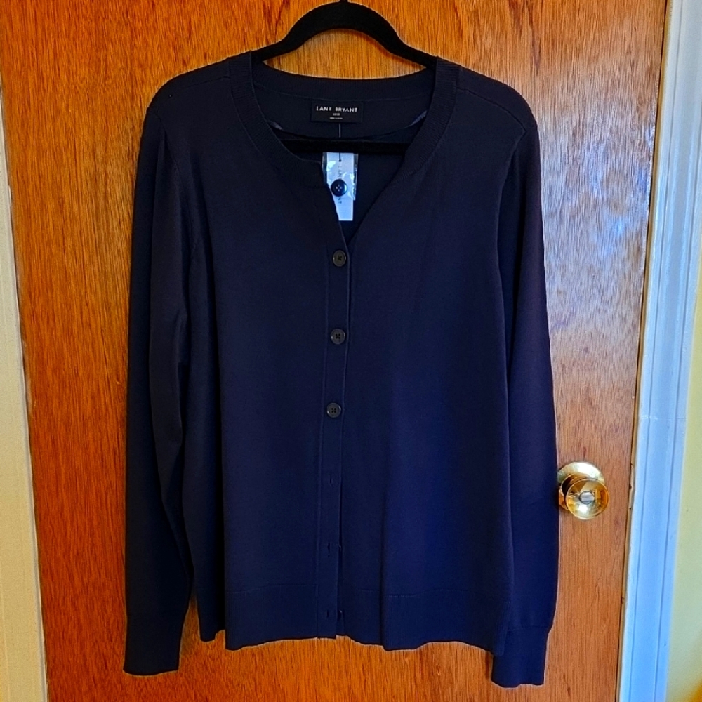 Lane Bryant Navy Blue Womens Cardigan - Size 18/20
